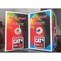 Dây mạng CAT 6 LB- LINK, cuộn 305M màu Trắng/Xanh chất lượng cao