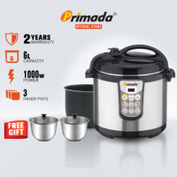 Primada 6 liter pressure cooker pc6010  percuma