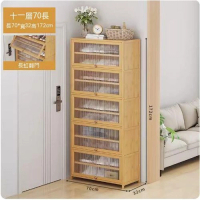 簡約鞋櫃（原色）（十一層-長70cm）