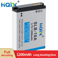 HQIX for Samsung WB750 WB800F WB850F WB1100F WB2100 ES55 ES60 EX2F Camera SLB-10A Charger Battery