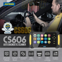 Pengimbas OBD2, AUTOOL CS606, Alat Diagnostik OBDII, untuk 21 Pemulangan, Enjin, ABS, SRS, SAS, EPB,