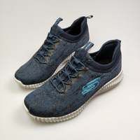 Skechers斯凱奇 經典男鞋 時尚 橡筋 一腳蹬 花紗針織鞋面 緩震EVA鞋底 柔韌緩震52642