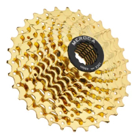 Meroca-MTB Cassette 8s 9s 10s Gold Chain Sprocket, 10Speed, HG System, 11-32T, 11-36T, High Precision Positioning, Easy Climb