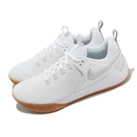 NIKE 耐吉 排球鞋 Air Zoom Hyperace 2 SE 男鞋 白 銀 緩震 室內運動鞋 羽桌球鞋(DM8199-100)