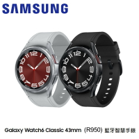 SAMSUNG GALAXY WATCH6 CLASSIC(R950)43mm 藍芽智慧手錶【APP下單4%點數回饋】
