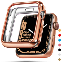 Soft TPU Cover for Apple Watch Case 45mm 44mm 42 41 40 38mm Anti-Scratch Protector Bumper Iwatch Series 9 8 7 6 SE 5 4 3 2 Shell