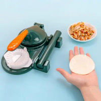 Dumpling Maker Non-slip Ergonomic Handle Concave Design Splash-proof BPA Free Plastic Manual Press Pierogi Mold Kitchen Tool