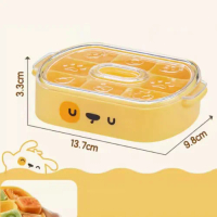 冰塊模具冰格家用矽膠製冷凍冰櫃神器(【母嬰級鉑金矽膠】-奶黃)