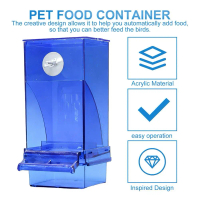 Can Be Suspended Bird Feeder Hanging Food Box Anti Spill Measures Anti Spill Food Box Bite Resistant