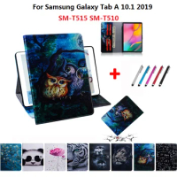 Leather for Samsung Galaxy Tab A 10 1 2019 T510 Case Magnetic Protective Wallet Case Cover for Samsung Tab A 2019 T515 SM-T515
