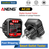 ANENG Outlet Socket Tester Receptacle Detector Power Socket Checker Automatic Circuit Tester Polarity Voltage Test Plug Tools