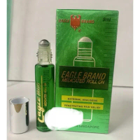 Dầu gió xanh Con Ó Singapore dạng lăn 8ml Eagle Brand Medicated Roll on [ Chính Hãng cty ]