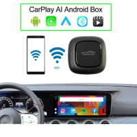 Android Box For Car OEM Wired CarPlay Upgrade Wireless CarPlay Box Adapter Androidauto Dongle Qualcomm 4+64G Smart AI Applepie