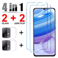 4in1 Tempered Glass for Xiaomi Redmi Note 10 9 8 7 Pro Camera Lens Screen Protector for Redmi Note 10 10S 9 8 9S 9T 7 K40