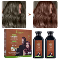 Hair Color Dye Shampoo for Woman Man Organic 5 Minutes Fast Hair Color Shampoo Hair Brown Natural Cover Gray White Hair Color