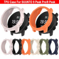 For SUUNTO 9 Peak Pro/9 Peak Watch Bezel Frame Smart Bracelet Shell Screen Protectors Cover for SUUNTO 9 Peak Pro TPU Case