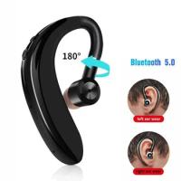 S109 Wireless Bluetooth 5.0 Universal Hook Earphones Sports Business Single Ear Headset Handsfree headphones With Mic Smartphone