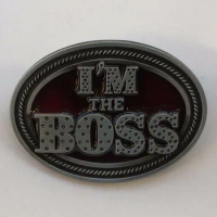 I'M THE BOSS Belt Buckle for 4cm wideth belt with continous stock