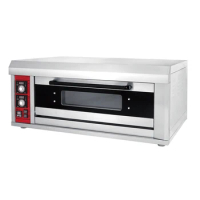 Small bakery bread single deck baking oven baking equipment 1 layer 1 deck 2 tray oven