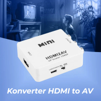 ABDI MALL- Saintholly Konverter HDMI to AV RCA Mini Converter Adaptor 1080p - ST-209