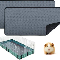 Guinea Pig Cage Lining Washable Guinea Pig Skin Pad Reusable and Non slip Urinary Pad for Guinea Pig Cat and Dog Beds