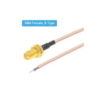 KABEL PIGTAIL BUNTUNG RG316 50 OHM SMA FEMALE SATU SISI PANJANG KABEL 15 CM