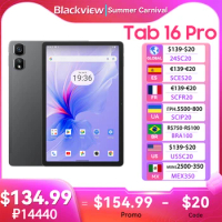 Blackview Tab 16 Pro Tablet PC 11'' FHD+ Display T616 Octa Core 24GB(8+16) RAM 256GB ROM 7700mAh 4G Tablets Android 14