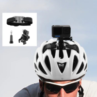 Adjustable Bicycle Helmet Headband With Mounting Bracket Adapter for GoPro 11/10/9/8 DJI Osmo Action Insta360 One R Sport Camera