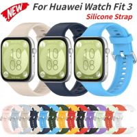 Soft Silicone Strap for Huawei Watch Fit 3 Smart Watch Original Bracelet Wristband Correa for Huawei Watch Fit3 Sports Watchband