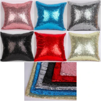 Shining Cushion Cover 40 X 40 cm for Sofa Cover Car Decoration 7 Colors Free Shipping