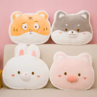 Creative 40cm Animal Series Throw Pillows Stuffed Cartoon Pig Dog Bunny Tiger Super Soft Toys Girls Birthday Gifts Home Decor