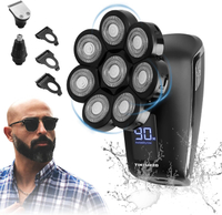Head Shaver 8D - Electric Head Shavers for Bald Men with Wet and Dry Head - Cordless Rechargeable Er