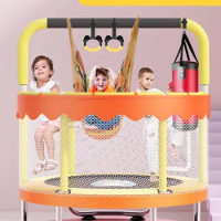Household Children's Indoor Small Baby Rub Family Bounce Bed with Safety Net Adults and Children Trampoline