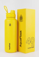 Aquaflask 40oz Wide Mouth Water Bottle Lemon Slush