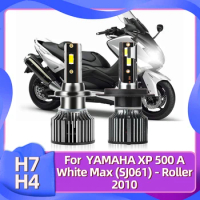 With Fan H4 H7 LED Motorcycle Headlight 50W/Bulb Highlight Moto Lamp CSP ChipFor YAMAHA XP 500 A White Max (SJ061) - Roller 2010