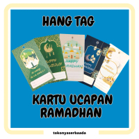 TSA Kartu Ucapan Happy Ramdhan Isi 10Pcs Hangtag Ramadhon Eid Mubarak 1Pack Hang Tag Gantung Ucapan 