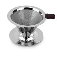 萊珍斯不銹鋼咖啡過濾網手沖咖啡滴漏式壺免濾紙過濾杯帶支架
