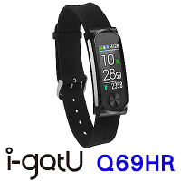 雙揚i-gotU Q69HR 心率智慧手環-彩色顯示螢幕(針扣式錶扣)