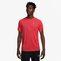 NIKE Men Running ADV Stride Short Sleeve Pakaian Lari Pria [HV5204-696] A/M Lt Crimson/Reflective Si