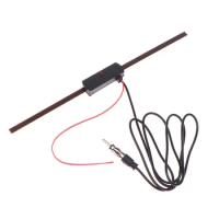 Car AM FM Radio Antenna Signal Amplifier Booster 12V Universal Windshield Car Electronic Radio Antenna Booster Car Accessories