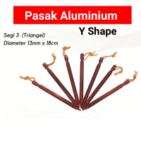 Pasak Tenda Aluminium alloy Y Shape Camping Tent Pegs Ultralight