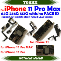 Free Shipping Mainboard Clean iCloud For iPhone 11 Pro Max Full Working Motherboard Support iOS Update Logic Board Plate