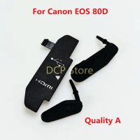 1set/3pcs New EOS 80D USB/HDMI-compatible DC IN/VIDEO OUT Rubber Door Cover For Canon EOS 80D Digital Camera Repair Parts