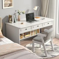 書桌窄簡約60/80cm白色家用電腦桌臥室床頭學生寫字桌學習小桌子