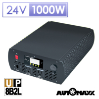 AutoMaxx★【UP-8B2L】DC24V to AC 110V 最大輸出1000W智慧藍牙監控型純正弦波多功能電源轉換器 [馬達類產品適用] [電熱感類產品適用]