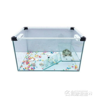 烏龜缸 烏龜缸帶曬台 玻璃烏龜缸 豪華別墅 巴西龜缸 水陸缸DF