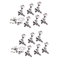 12 Pieces Guitar String Tuning Pegs Tuner Machine Heads Knobs Tuning Keys for Electric Guitar