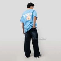 ADLV GOLD CHAIN BEAR DOLL BLUE TEE 02