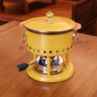 Clubhouse Cloisonn é inflatable single person hot pot stove, Chinese style portable small hot pot, family gatherings, picnics