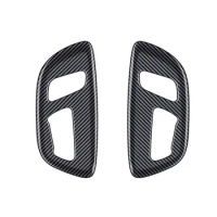Car Carbon Fiber Electric Seat Button Panel Frame Interior Trim Accessories for Toyota Alphard/Vellfire 40 Series 2023+